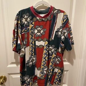 Jockey Vintage Multicolor Swirl Pattern T-Shirt